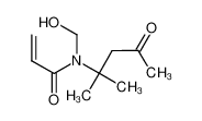 N-(hydroxymethyl)-N-(2-methyl-4-oxopentan-2-yl)prop-2-enamide 42772-51-0
