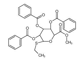 Ethyl 2,3,4-Tri-O-benzoyl-β-D-thioglucopyranosiduronic Acid Methyl Ester 302965-09-9