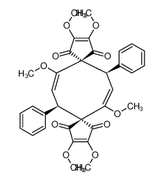 Linderaspirone A; (8R,16R)-rel-2,3,6,11,12,14-六甲氧基-8,16-二苯基二螺[4.3.4.3]十六碳-2,6,11,14-四烯-1,4,10,13-四酮
