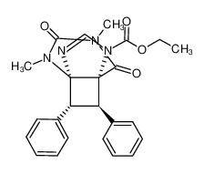 130195-61-8 3,4,5,7-Tetrahydro-1,3-dimethyl-2,6-dioxo-anti-10,syn-11-diphenyl-4,5-ethano-1H-purin-7-carbonsaeure-ethylester