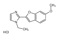 1-乙基-2-(6-甲氧基-1-苯并呋喃-2-基)咪唑盐酸盐