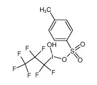 hydroxy(perfluoropropyl)-l<sup>3</sup>-iodanyl 4-methylbenzenesulfonate 108164-35-8