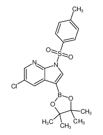 5-chloro-1-(4-methylphenyl)sulfonyl-3-(4,4,5,5-tetramethyl-1,3,2-dioxaborolan-2-yl)pyrrolo[2,3-b]pyridine 866546-11-4