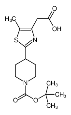 {2-[1-(叔丁氧羰酰)哌啶-4-基]-5-甲基-1,3-噻唑-4-yl}乙酸