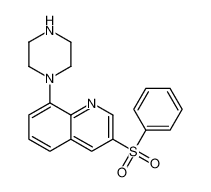3-(benzenesulfonyl)-8-piperazin-1-ylquinoline 607742-69-8