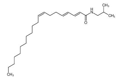 (2E,4E,8Z)-N-isobutyl-eicosa-2,4,8-trienamide 64543-30-2