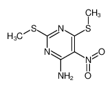 2,6-bis-methylsulfanyl-5-nitro-pyrimidin-4-ylamine 856971-96-5