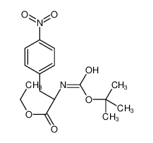 Ethyl N-{[(2-methyl-2-propanyl)oxy]carbonyl}-4-nitro-L-phenylalan inate 67630-00-6