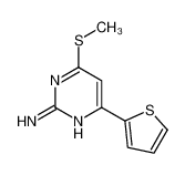 4-methylsulfanyl-6-thiophen-2-ylpyrimidin-2-amine 832075-83-9