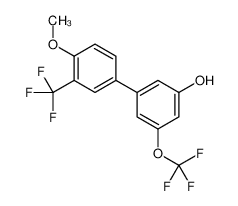 3-[4-methoxy-3-(trifluoromethyl)phenyl]-5-(trifluoromethoxy)phenol 1261991-16-5