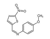 N-(4-methoxyphenyl)-1-(5-nitrothiophen-2-yl)methanimine 62128-01-2