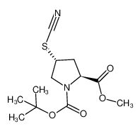 (2S,4R)-1-tert-butyl 2-methyl 4-thiocyanatopyrrolidine-1,2-dicarboxylate 1229669-56-0