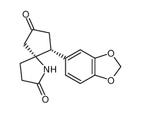 (5S*,6S*)-6-(3,4-methylenedioxyphenyl)-1-azaspiro(4.4)nonan-2,8-dione 132169-43-8
