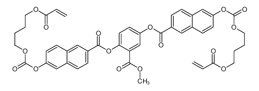 6-[[[4-[(1-Oxo-2-propen-1-yl)oxy]butoxy]carbonyl]oxy]-2-naphthalenecarboxylic acid 2,2'-[2-(methoxycarbonyl)-1,4-phenylene] ester 914918-26-6