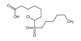 7-chloro-7-hexylsulfonylheptanoic acid 89730-21-2