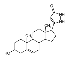 5-(3-hydroxy-10,13-dimethyl-2,3,4,7,8,9,11,12,14,15,16,17-dodecahydro-1H-cyclopenta[a]phenanthren-17-yl)-1,2-dihydropyrazol-3-one 28816-15-1