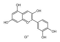 2-(3,4-Dihydroxyphenyl)-3,5,7-trihydroxychromenylium chloride