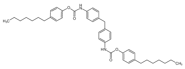 1266554-98-6 N,N'-(4,4'-methanediyl-diphenyl)-di(carbamic acid (p-heptylphenyl) ester)