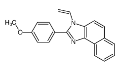 3-ethenyl-2-(4-methoxyphenyl)benzo[e]benzimidazole 81288-62-2