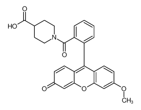 1-{羟基[2-(6-甲氧基-3-氧代-3H-氧杂蒽-9-基)苯基]亚甲基}-4-哌啶鎓羧酸酯
