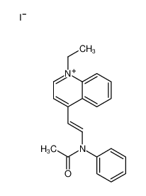 56278-25-2 4-(2-(acetylphenylamino)ethenyl)-1-ethyl-Quinolinium, iodide