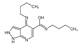 N-butyl-4-(butylamino)-1H-pyrazolo[3,4-b]pyridine-5-carboxamide 52833-14-4