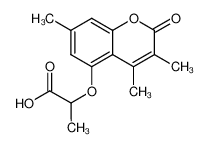 2-[(3,4,7-三甲基-2-氧代-2H-苯并吡喃-5-基)氧基]丙酸