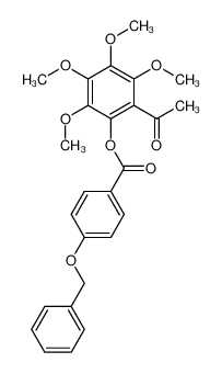 2-(4-benzyloxybenzoyloxy)-3,4,5,6-tetramethoxyacetophenone 1350827-37-0