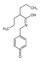 N-[(1-oxidopyridin-1-ium-4-yl)methyl]-2-propylpentanamide 77502-40-0