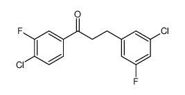 3-(3-chloro-5-fluorophenyl)-1-(4-chloro-3-fluorophenyl)propan-1-one 898750-85-1