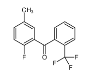 (2-fluoro-5-methylphenyl)-[2-(trifluoromethyl)phenyl]methanone 87750-59-2