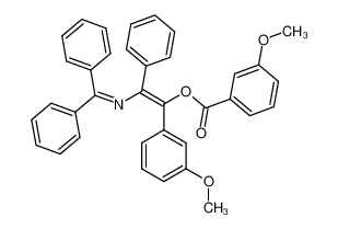 4-(m-methoxybenzoyloxy)-4-(m-methoxyphenyl)-1,1,3-triphenyl-2-azabuta-1,3-diene 124067-72-7
