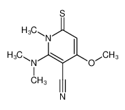 2-Dimethylamino-4-methoxy-1-methyl-6-thioxo-1,6-dihydro-3-pyridincarbonitril 68996-21-4