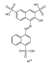 12227-62-2 3-羟基-4-[2-(4-磺基-1-萘基)偶氮]-2,7-萘二磺酸铝盐(1:1)