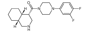 ((4S,4as,8ar)-去氢异喹啉-4-基)(4-(3,4-二氟苯基)哌嗪-1-基)甲酮图片