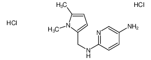 2-N-[(1,5-dimethylpyrrol-2-yl)methyl]pyridine-2,5-diamine,dihydrochloride 94166-65-1