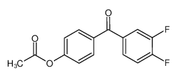 [4-(3,4-difluorobenzoyl)phenyl] acetate 890100-03-5