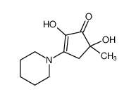 2,5-dihydroxy-5-methyl-3-(piperidin-1-yl)cyclopent-2-en-1-one