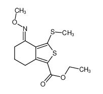4-(甲氧基亚氨基)-3-(甲基硫代)-4,5,6,7-四氢苯并[c]噻吩-1-羧酸乙酯