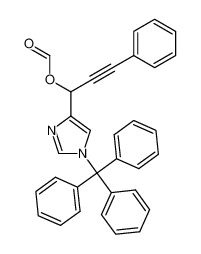 3-phenyl-1-(1-trityl-1H-imidazol-4-yl)prop-2-yn-1-yl formate 1350808-69-3