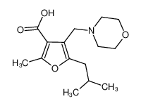 5-异丁基-2-甲基-4-吗啉-4-甲基呋喃-3-羧酸