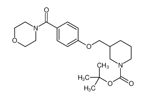 3-[[4-(4-吗啉基羰基)苯氧基]甲基]-1-哌啶甲酸叔丁酯