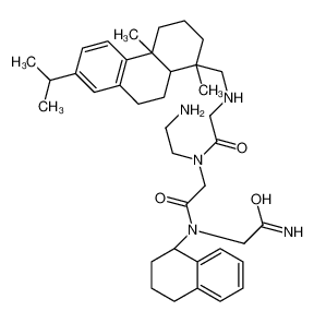 2-[[(1R,4aS,10aR)-1,4a-dimethyl-7-propan-2-yl-2,3,4,9,10,10a-hexahydrophenanthren-1-yl]methylamino]-N-(2-aminoethyl)-N-[2-[(2-amino-2-oxoethyl)-(1,2,3,4-tetrahydronaphthalen-1-yl)amino]-2-oxoethyl]acetamide