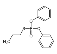 [phenoxy(propylsulfanyl)phosphoryl]oxybenzene 66055-40-1