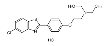 Ethanamine,2-[4-(5-chloro-2-benzothiazolyl)phenoxy]-N,N-diethyl-, hydrochloride (1:1)
