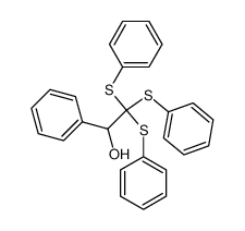 2-Hydroxy-2-phenyl-1,1,1-tris-(phenylmercapto)-aethan 14758-41-9