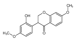 3-(2-hydroxy-4-methoxyphenyl)-7-methoxy-2,3-dihydrochromen-4-one