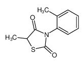 5-methyl-3-(2-methylphenyl)-1,3-thiazolidine-2,4-dione 88103-70-2