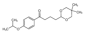 4-(5,5-二甲基-1,3-二恶烷-2-基)-1-(4-异丙氧基苯基)-1-丁酮