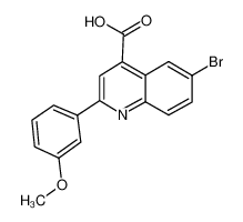 6-溴-2-(3-甲氧基苯基)喹啉-4-羧酸